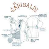 Men's El Garibaldi Robe by California Cowboy